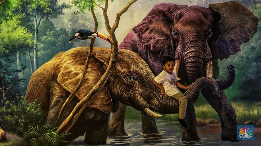 Museum ini memiliki berbagai ruangan yang berisi lukisan dengan seni ilusi 3 dimensi.