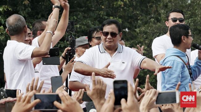 Survei CRC: Elektabilitas Prabowo di Sumatera Kalahkan Jokowi