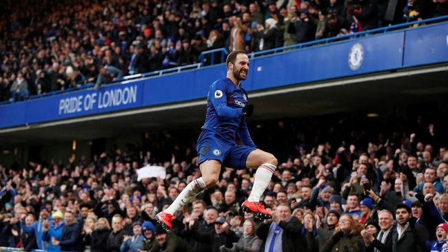 5 Fakta Menarik Higuain Usai Cetak 2 Gol di Chelsea