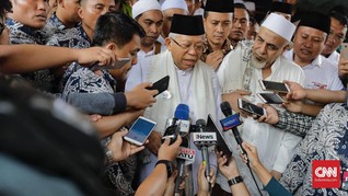 Ma'ruf: Yang Tak Percaya Jokowi Bangun Indonesia Itu Ngigau