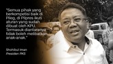Presiden PKS, Shohibul Iman.