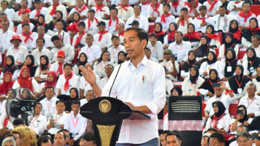 Presiden Joko Widodo (Jokowi) pada hari ini, Rabu (27/2/2019), menghadiri Sidang Pleno Mahkamah Agung (MA) Tahun 2019.