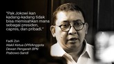 Wakil Ketua DPR/Anggota Dewan Pengarah BPN Prabowo-Sandi, Fadli Zon.