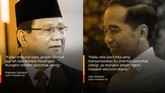 Prabowo Subianto dan Joko Widodo.