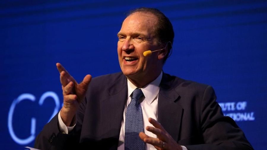 FILE PHOTO: David Malpass, Under Secretary for International Affairs at the U.S. Department of the Treasury, gestures during the 2018 G20 Conference entitled