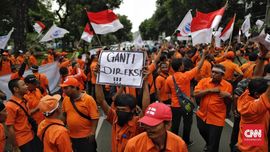 FOTO: Demonstrasi Karyawan PT Pos Indonesia