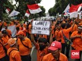 FOTO: Demonstrasi Karyawan PT Pos Indonesia