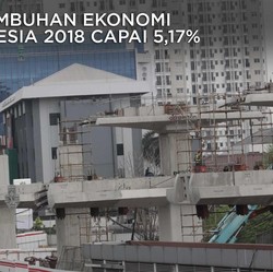 Pas-pasan, Pertumbuhan Ekonomi RI 2018 Cuma 5,17%