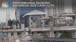 Pas-pasan, Pertumbuhan Ekonomi RI 2018 Cuma 5,17%