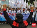 Buruh Bergerak Serentak di 10 Daerah Hari Ini
