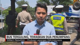 Bus Terguling di Cicalengka, Dua Penumpang Tewas