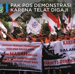 Kegigihan Pak Pos Demonstrasi, Demi Tuntut Direksi Dicopot