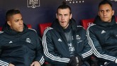 Gareth Bale yang mencetak satu gol Real Madrid memulai pertandingan melawan Atletico Madrid dari bangku cadangan. (REUTERS/Susana Vera)