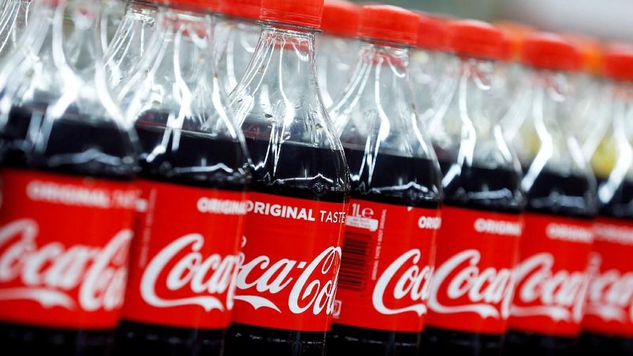 FILE PHOTO - Bottles of Coca-Cola are seen at a Carrefour Hypermarket store in Montreuil, near Paris, France, February 5, 2018.  REUTERS/Regis Duvignau/File Photo   GLOBAL BUSINESS WEEK AHEAD