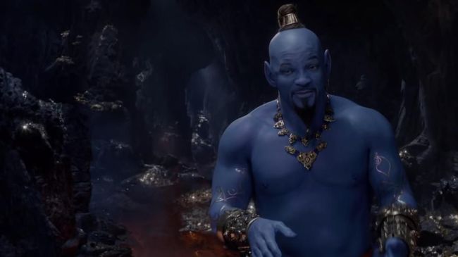 Penampakan Will Smith Berwarna Biru dalam 'Aladdin'