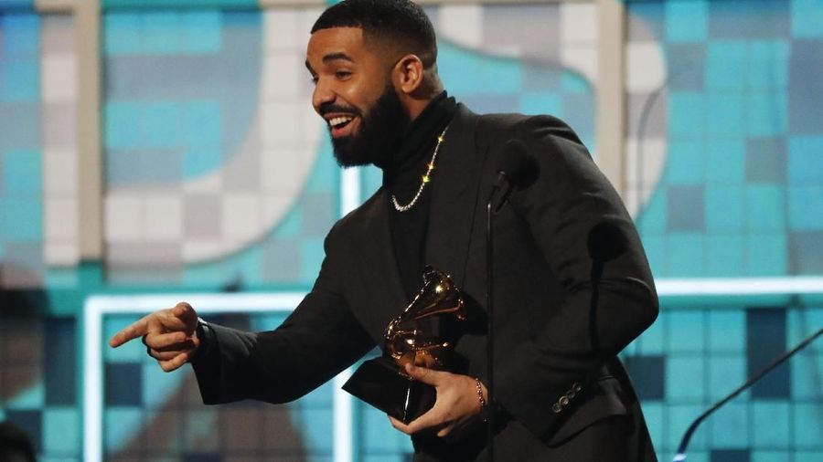 61 Grammy Awards - Show - Los Angeles, California, AS, 10 Februari 2019 - Drake memenangkan Lagu Rap Terbaik untuk