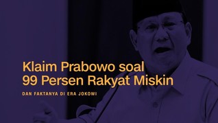 INFOGRAFIS: Kemiskinan Versi Prabowo dan Fakta di Era Jokowi