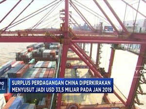 Surplus Dagang China Diramal Susut di Januari 2019