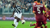 Juventus mendapatkan Paul Pogba secara gratis dari Manchester United pada 2012. Juventus kemudian menjual Pogba ke Man United dengan rekor transfer €105 juta setelah sang pemain memberi empat gelar Scudetto. (GABRIEL BOUYS / AFP)