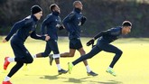 Berbeda dengan Paris Saint-Germain, Manchester United justru dalam kondisi percaya diri tinggi jelang laga 16 besar Liga Champions. (Reuters/Jason Cairnduff)