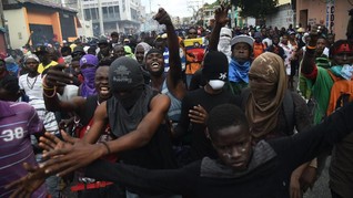 FOTO: Inflasi Kobarkan Amarah Warga Haiti