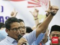 Nobar Debat dengan Relawan, Sandi Sebut Prabowo Rileks