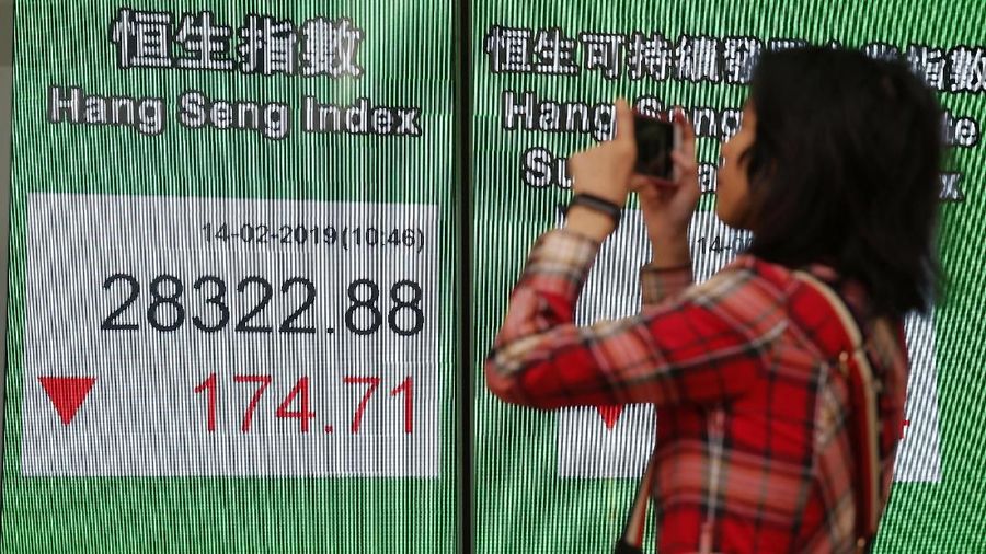 Indeks Hang Seng naik 0,17%, atau 49,05 poin, menjadi 29.370,02 pada jeda.