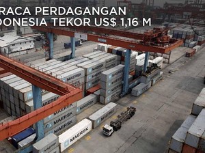 Duh, Neraca Perdagangan Indonesia Tekor US$ 1,16 M