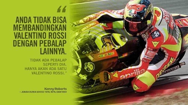 FOTO Kata  Legenda Tentang Kehebatan Valentino  Rossi 