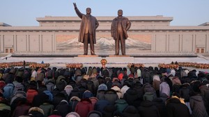 Ulang Tahun Ayah Kim Jong-un Dirayakan Sejak Pagi Buta