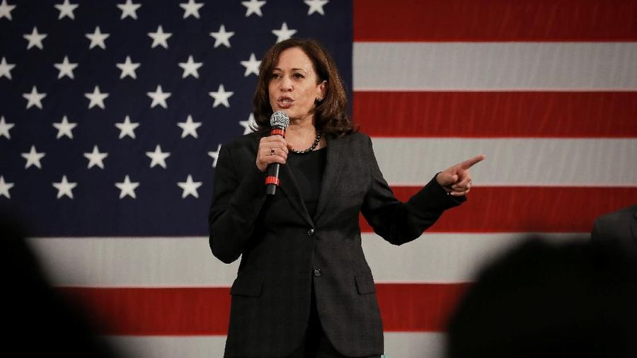 Senator dan calon presiden dari Partai Demokrat AS, Kamala Harris,