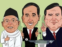 Data Bertambah, Suara Prabowo Tak Banyak Berubah 43,7%