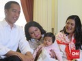 Jokowi Ajak Cucu Sedah Mirah Konpers di Istana Jelang Debat