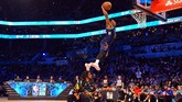Dennis Smith Jr. yang sempat berkali-kali gagal melakukan slam dunk pada babak pertama berhasil masuk ke babak final dan berhadapan dengan Hamidou Diallo. (Bob Donnan-USA TODAY Sports)