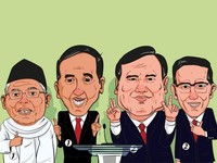 Saksikan Live! Jokowi Vs Prabowo Debat Sektor Ekonomi