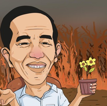 Data dan Fakta Kebakaran Hutan di Era Jokowi