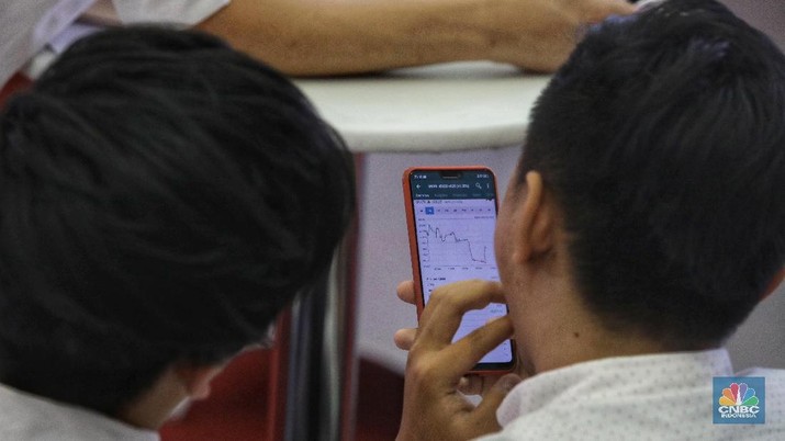 Diskusi jual beli saham Oppo Stocks in Your Hand di Bursa Efek Indonesia, Senin (18/2/2019). (CNBC Indonesia/Andrean Kristianto)