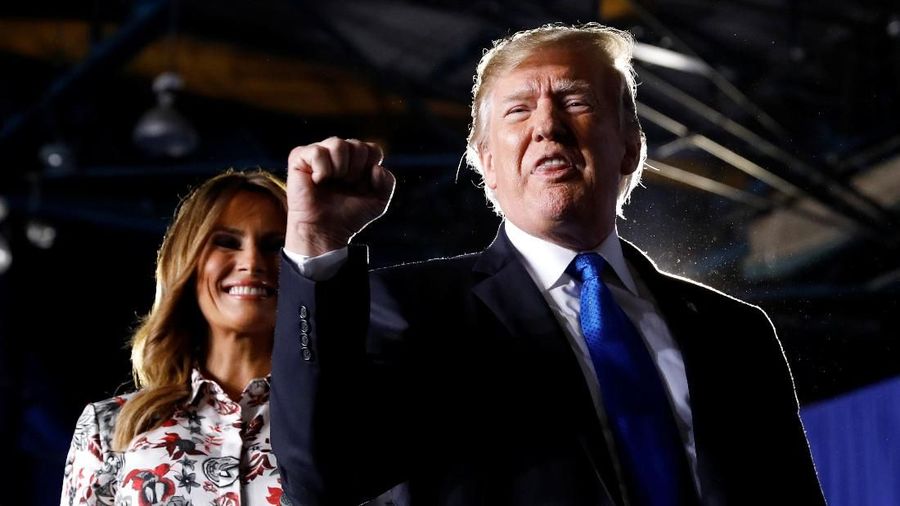 Presiden AS Donald Trump berbicara tentang krisis di Venezuela ketika berkunjung ke Florida International University di Miami