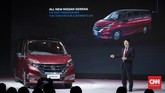 Peluncuran all new Nissan Serena di Jakarta, Selasa, 19 Februari 2019. Peluncuran MPV ini menegaskan komitmen Nissan kepada pelanggan Indonesia dengan mengusung Nissan Intelligent Mobility. (CNNIndonesia/Safir Makki)