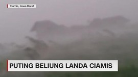 Kencangnya Puting Beliung Terjang Ciamis