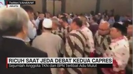Ricuh Saat Jeda Debat Kedua Capres