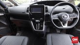 Layar monitor berikutnya adalah Multi Information Display berukuran 7 inci yang memiliki banyak fitur, termasuk Intelligent Around View Monitor yang terkenal dari Nissan. (CNNIndonesia/Safir Makki)