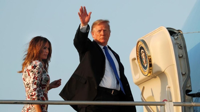 Presiden AS Donald Trump berbicara tentang krisis di Venezuela ketika berkunjung ke Florida International University di Miami