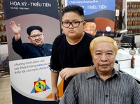 Salon Vietnam Tawarkan Potong Rambut Gratis Model Kim & Trump