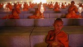 Bukan hanya itu, ajaran Budha yang lain termasuk tidak makan daging pun diterapkan. (REUTERS/Soe Zeya Tun)