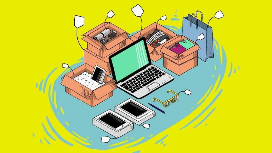 infografis Persaingan  Toko Online di Indonesia