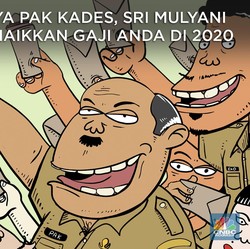 Sabar ya Pak Kades,Sri Mulyani Baru Naikkan Gaji Anda di 2020
