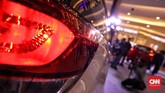 Lampu belakang new Honda Mobilio diubah untuk meningkatkan kesan sporty. Dan bagian depan dengan New Projector Headlamp with LED Daytime Running Light. (CNN Indonesia/Hesti Rika)