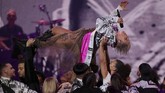 Dalam Brit Awards 2019, Pink mendapatkan penghargaan khusus Outstanding Contribution to Music Award. (REUTERS/Hannah McKay)
