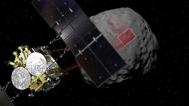 Pesawat Antariksa Jepang Sentuh Permukaan Asteroid Ryugu